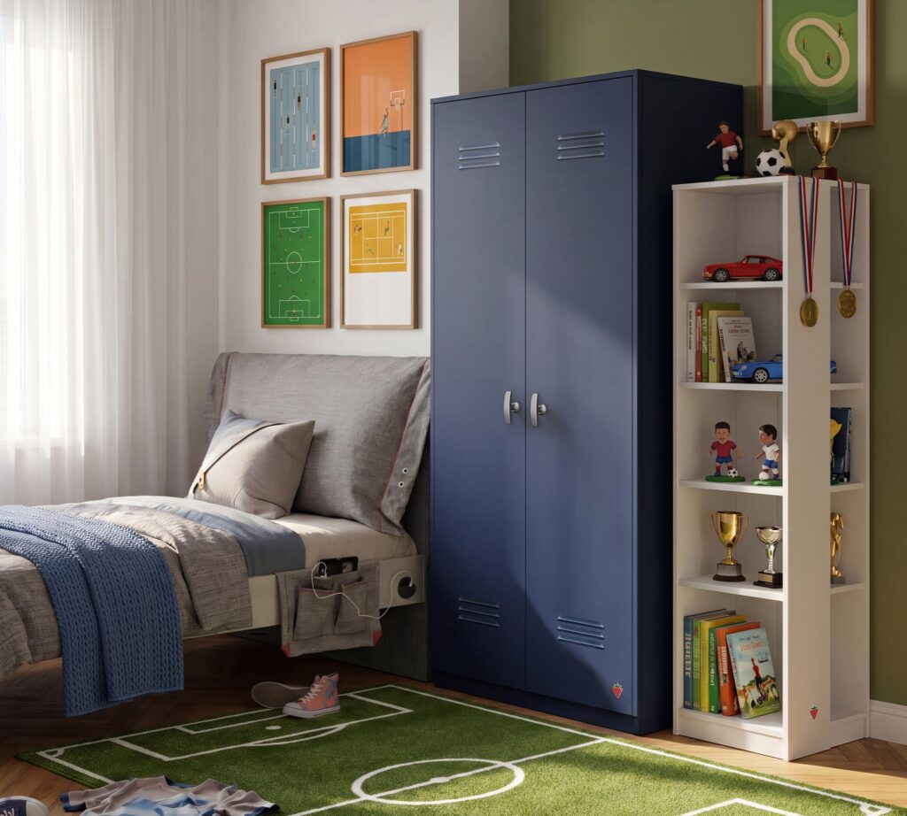 Cilek LOCKER Kleiderschrank-Dunkelblau