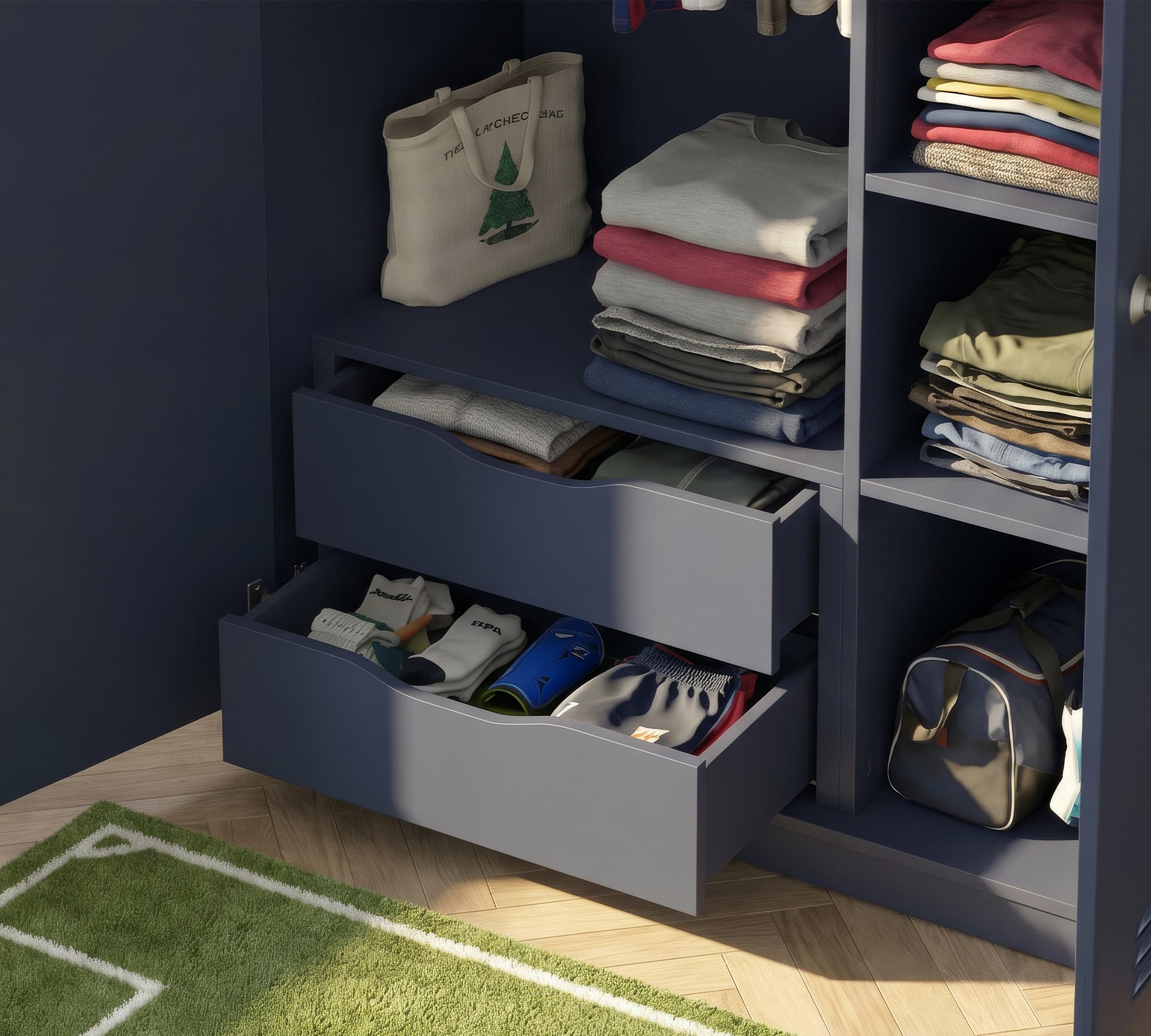 Cilek LOCKER Kleiderschrank-Dunkelblau – Bild 13