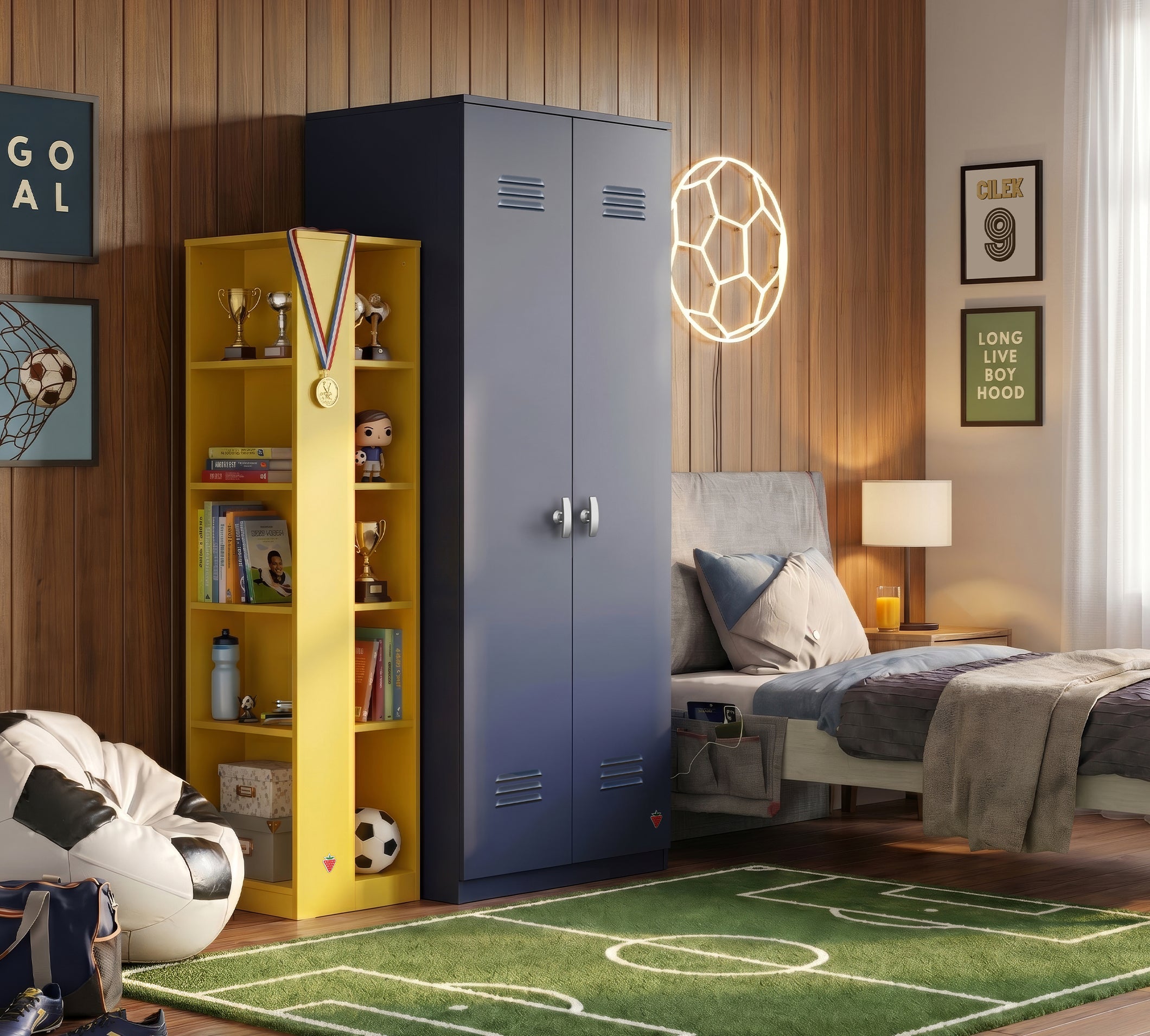Cilek LOCKER Kleiderschrank-Dunkelblau – Bild 6