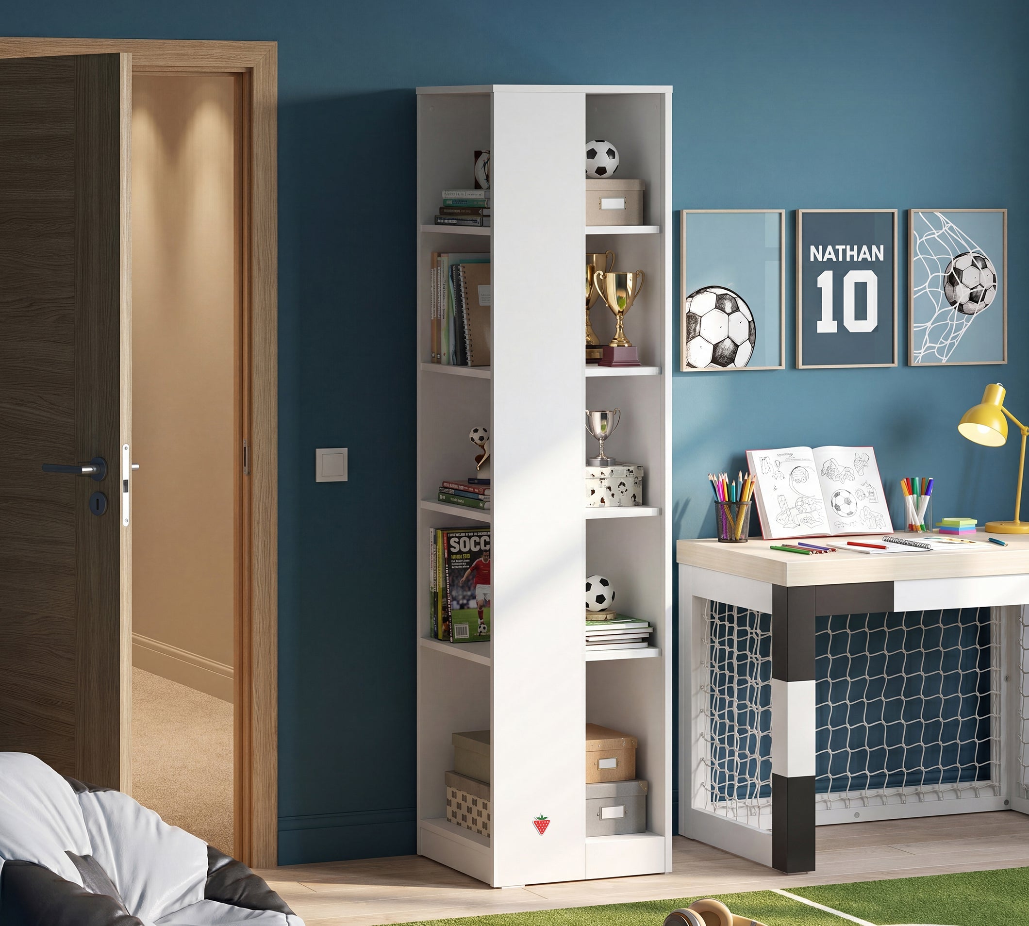Cilek Eck-Bücherregal-Weiß – Bild 3