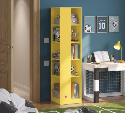 Cilek Eck-Bücherregal-Gelb