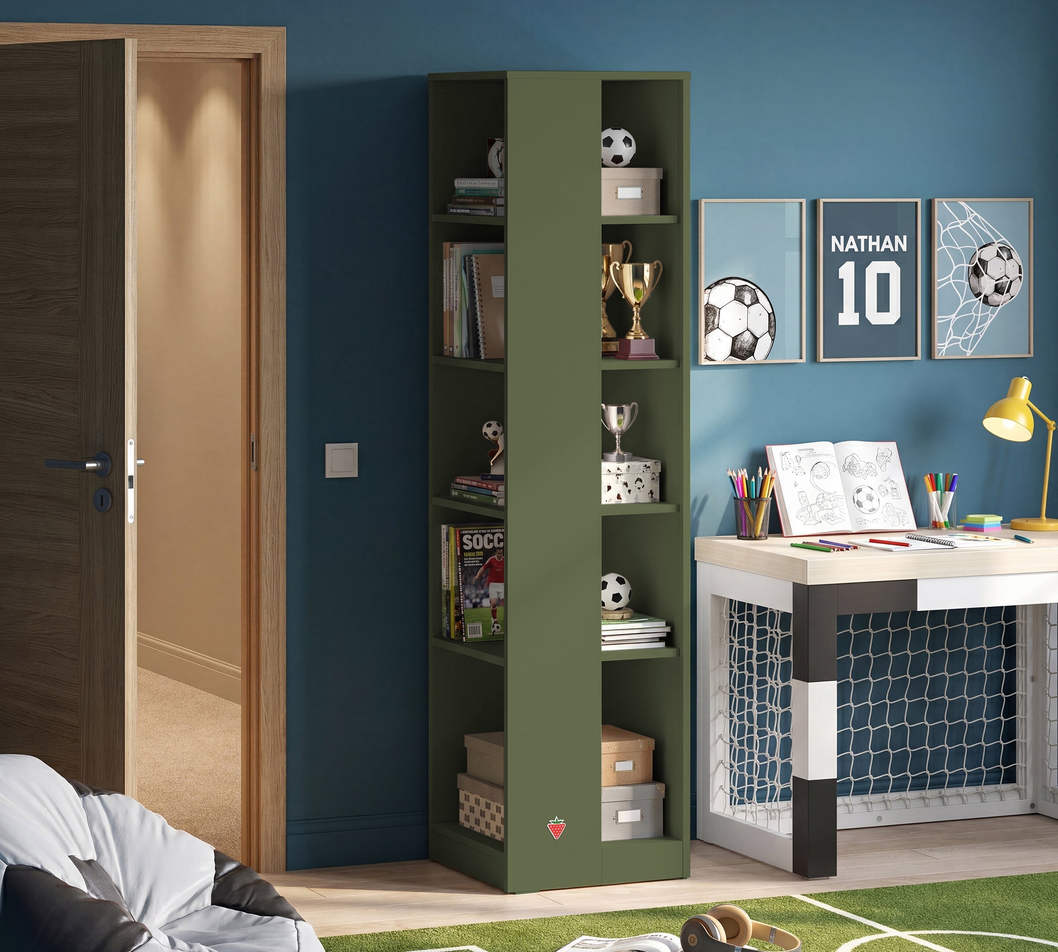 Cilek Eck-Bücherregal-Grün – Bild 3