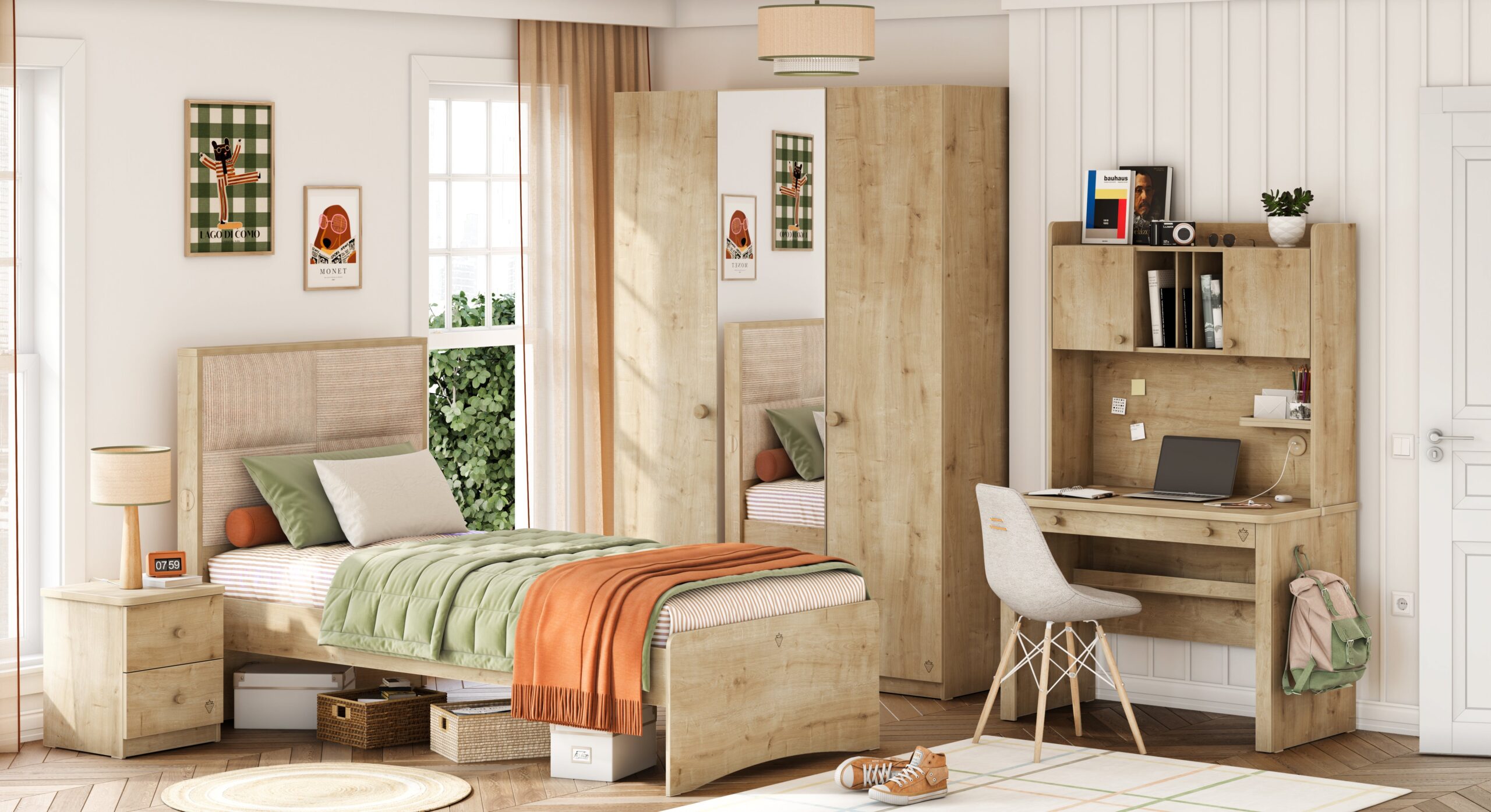 Cilek Mocha Schreibtischaufsatz mit Schrank – Bild 4