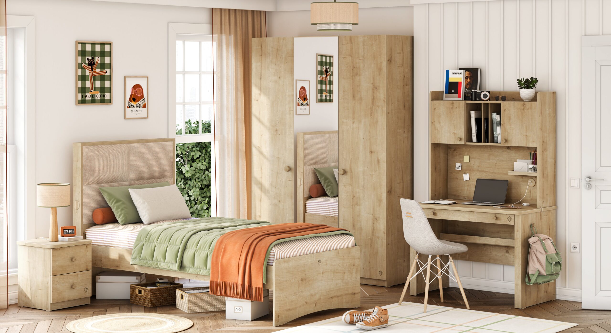 Cilek Mocha Schreibtischaufsatz mit Schrank – Bild 2