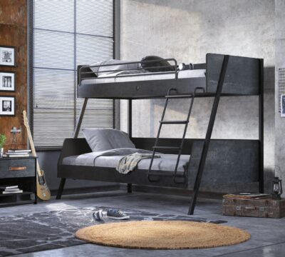 Cilek Dark Metal Großes Etagenbett (90 × 200–120 × 200 cm)