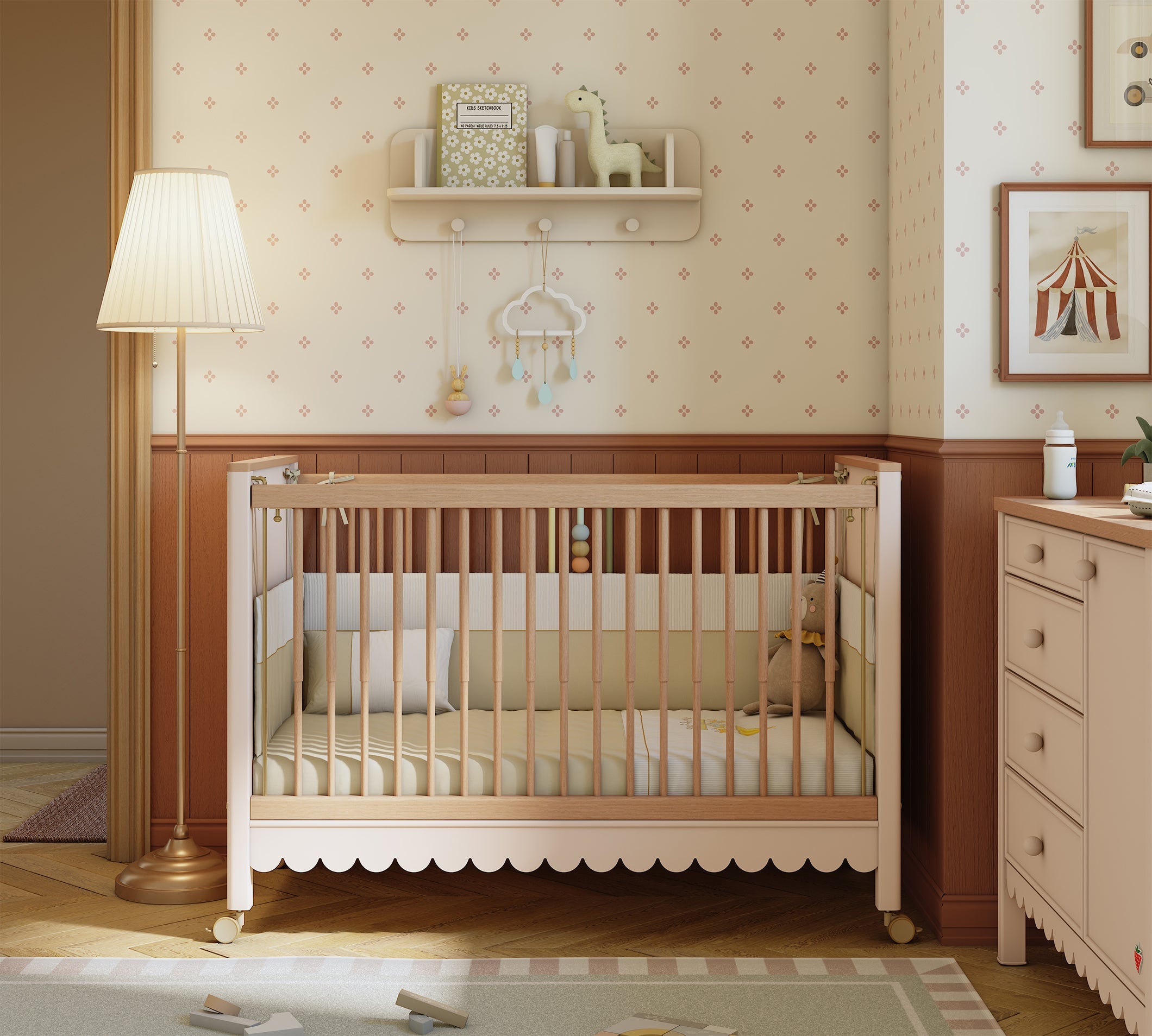 Cilek Toon Babybett mit Rollen (60 × 120 cm) – Bild 4