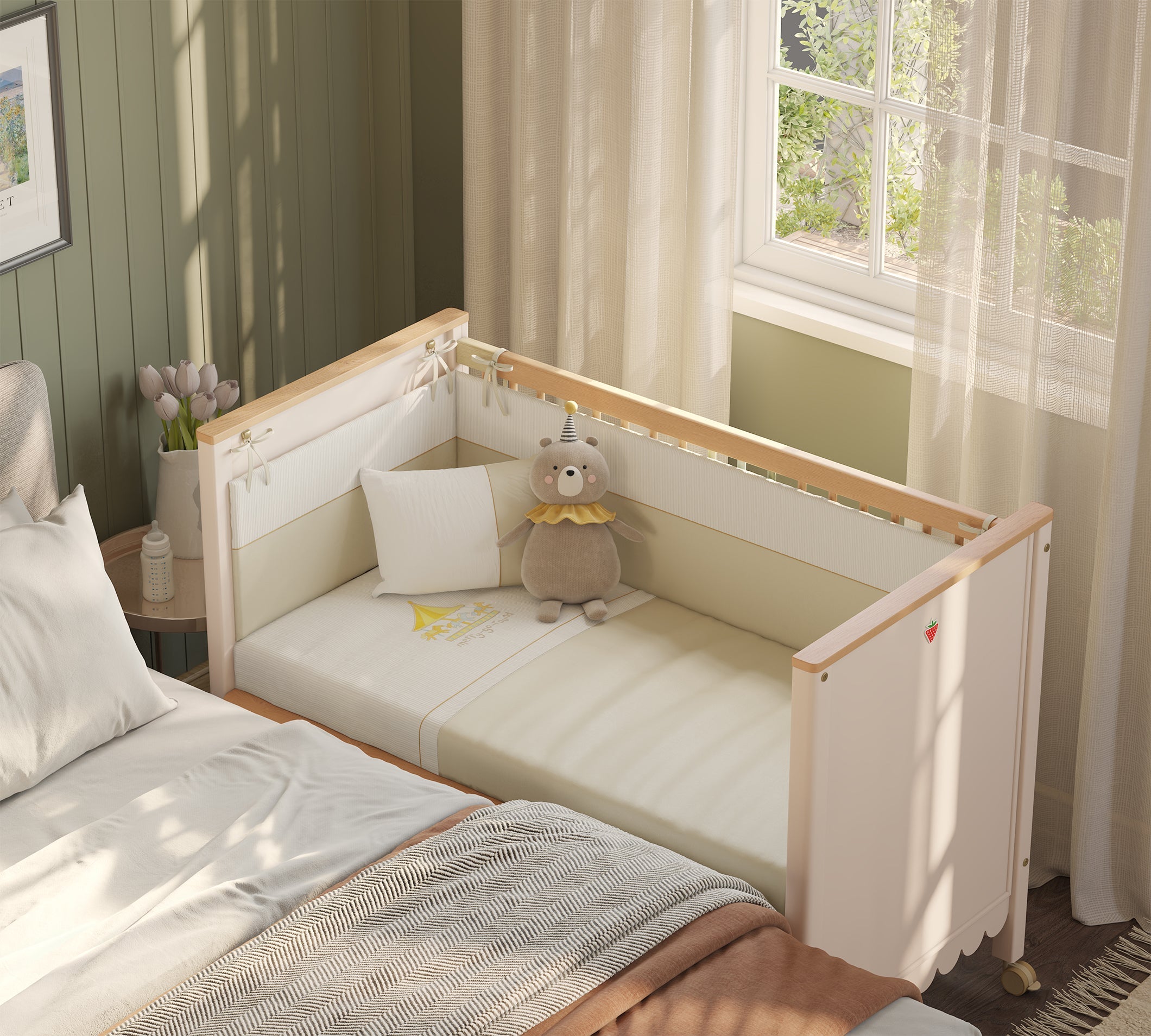 Cilek Toon Babybett mit Rollen (60 × 120 cm) – Bild 2