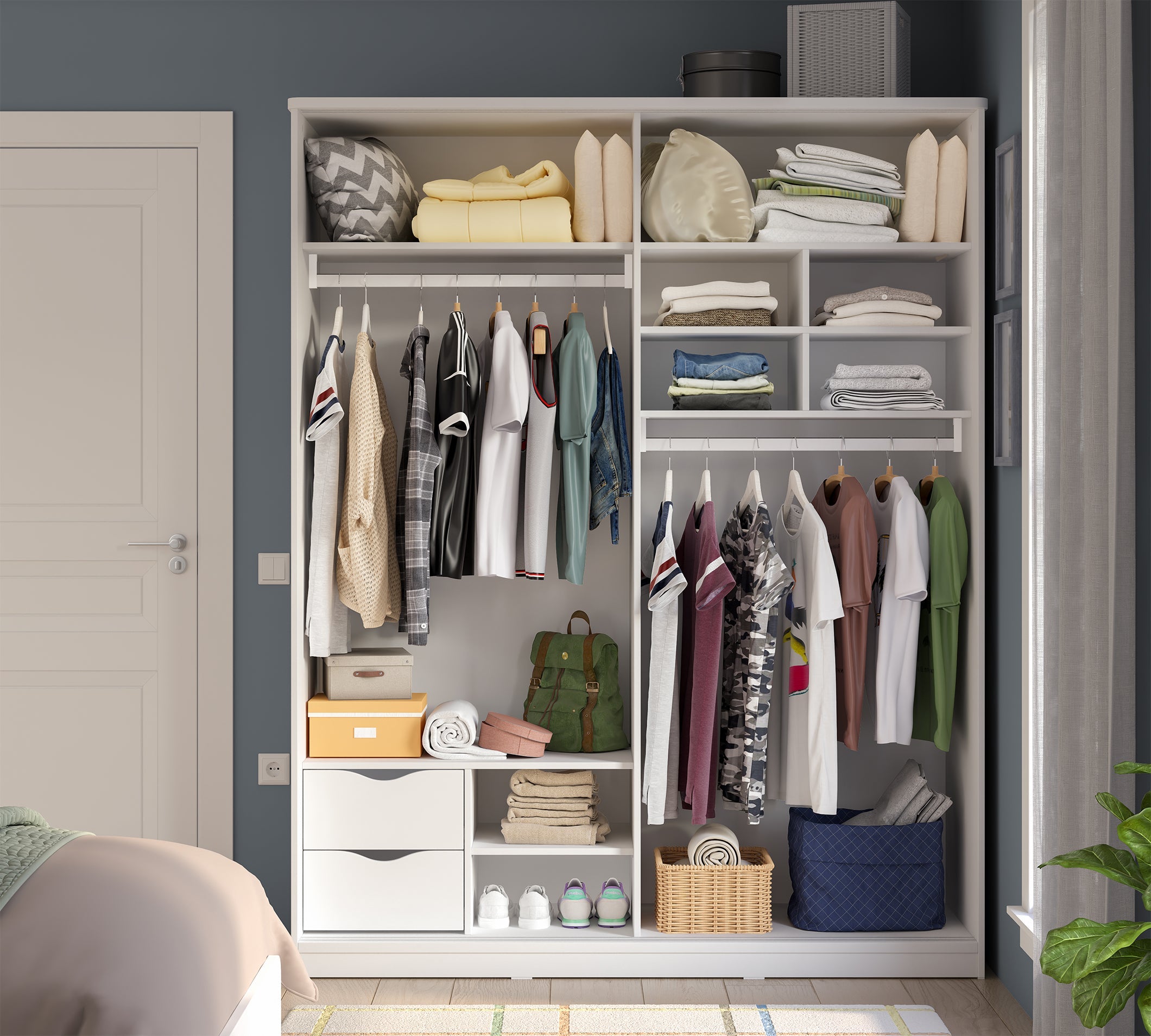 Cilek Varia White Schiebetürenschrank – Bild 3